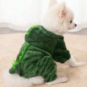 Dinosaur Costume For Dogs And Cats Pet Clothes - Coral Fleece